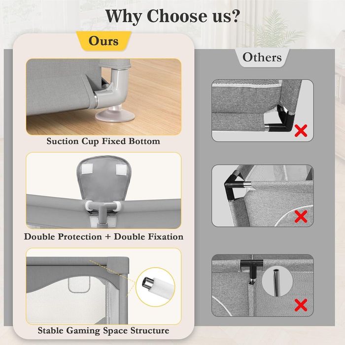 Duży plac zabaw dla dzieci. 200×180 cm Nowy