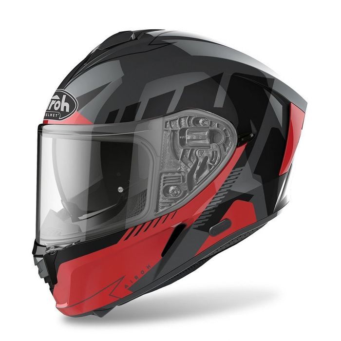 capacete spark rise vermelho gloss airoh