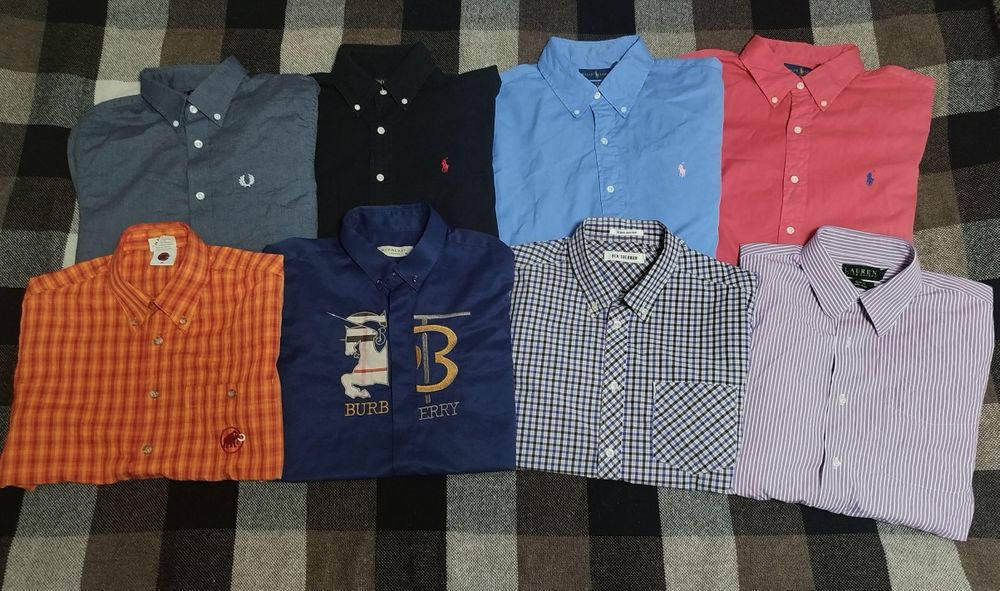 Сорочки Fred Perry x Ben Sherman x Polo Ralph Lauren x Mammut x Burberry