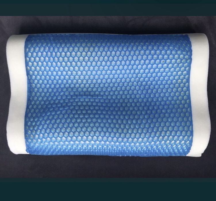 Poduszka ortopedyczna visco żel szary pokrowiec nowa