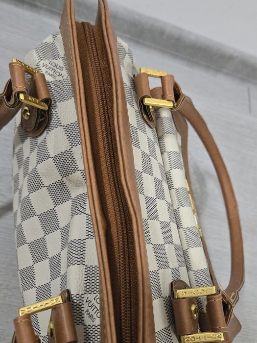 Louis Vuitton klasyczna brązowa elegancka torebka do ręki duza