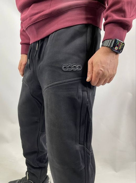 Мужские штаны коттон на флисе