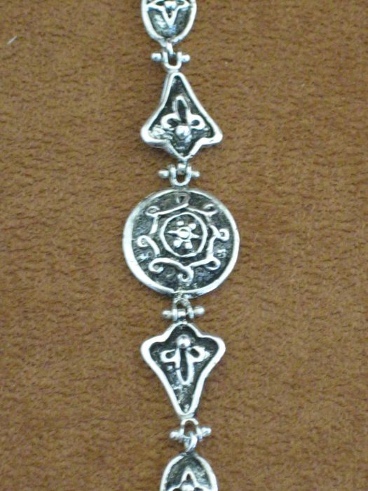 Pulseira Prata Maciça de Lei 925`/.. C/Contraste