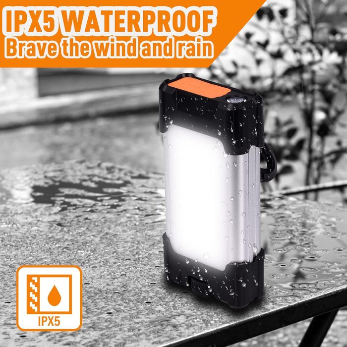 Powerbank 6000 mAh lanterna campismo LED 800lm