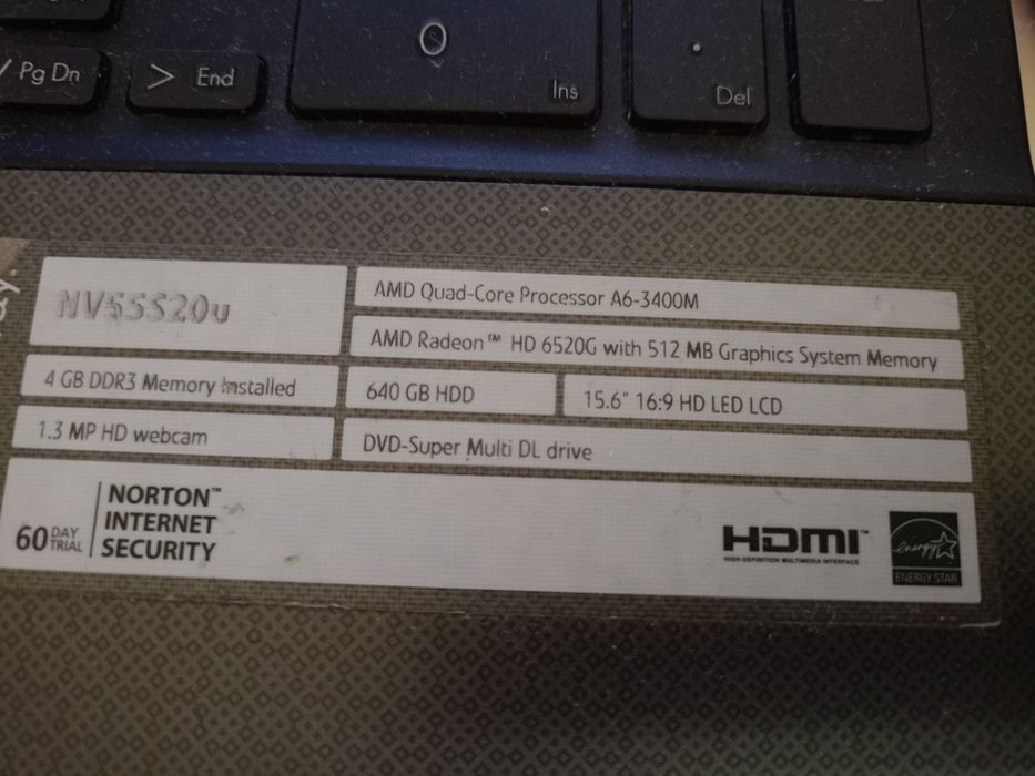 Продам ноутбук Gateway