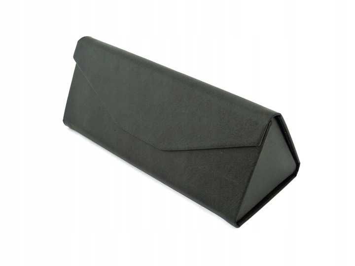 Składane Etui na Okulary Trójkątne Lekkie Zamykane na Magnes