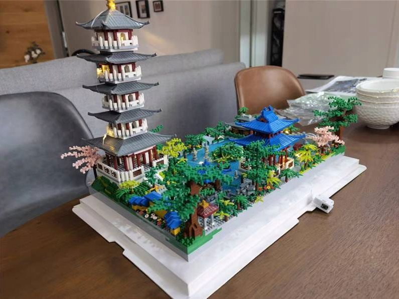 Klocki Chińska Architektura Podświetlane - 5186 pcs