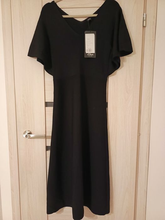 S.olivier czarna nowa sukienka