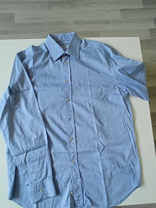 Fabrizio męska koszula bawełniana niebieska r 41