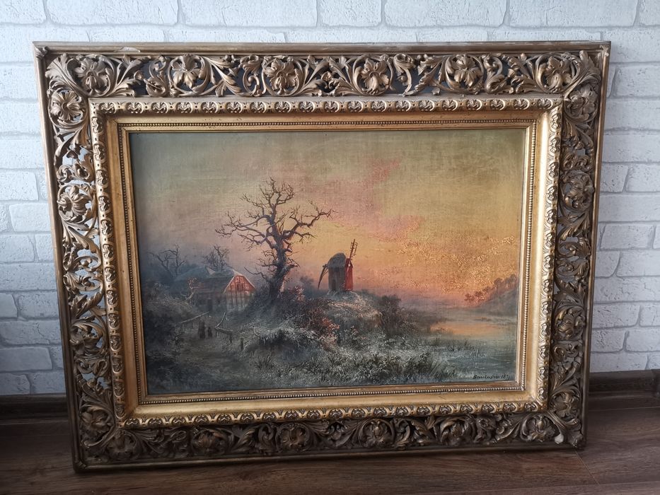 Obraz Hermann Bennekenstein Winterlandshaft