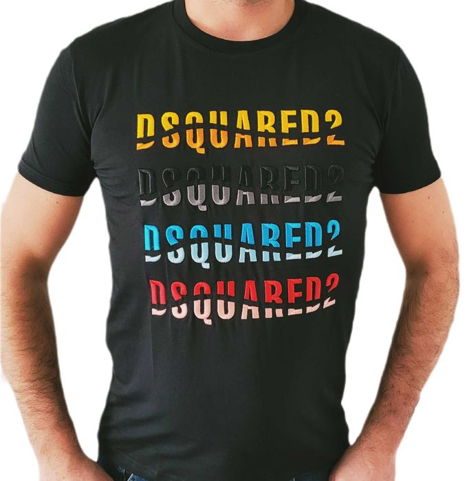 Dsquared2 T-shirt Koszulka Męska DSQ czarna