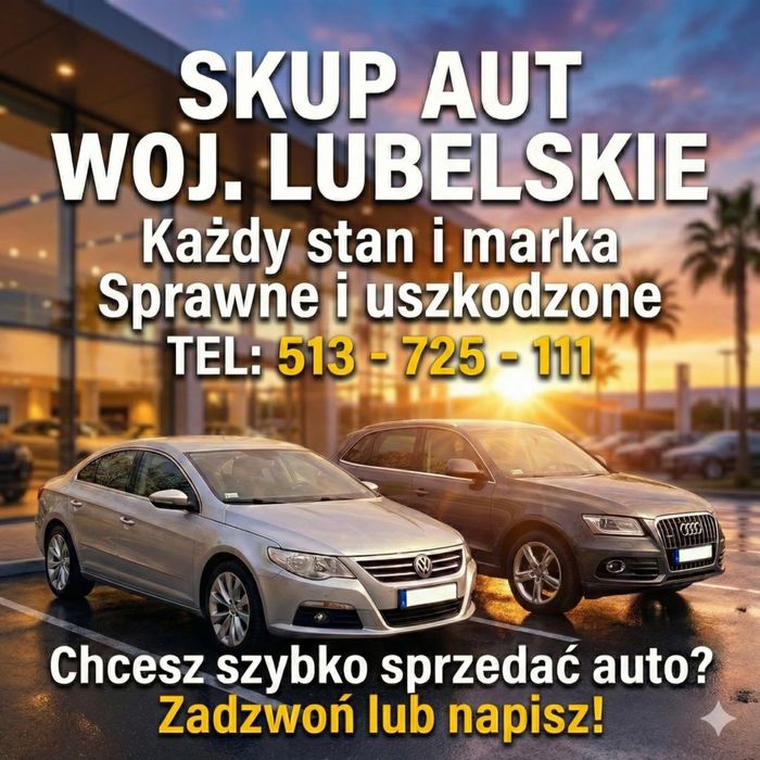 SKUP AUT Lubelskie 20.000zł Kazdy Stan Najlepsze Ceny Gotowka