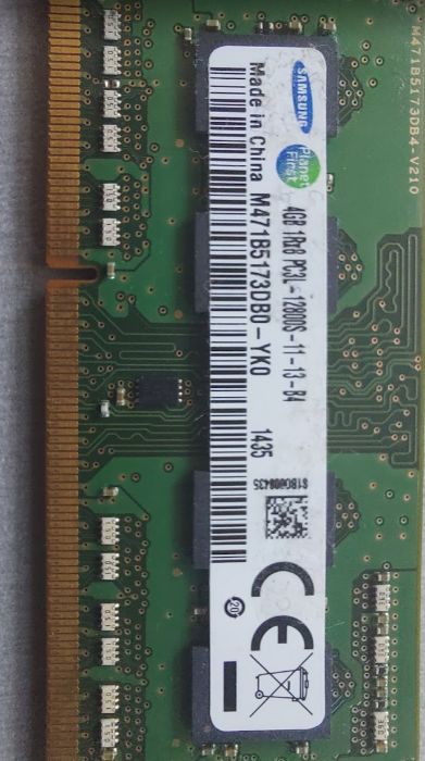 Samsung SODIMM 4GB 1600 PCL3 12800 - M471B5173DB0-YKO