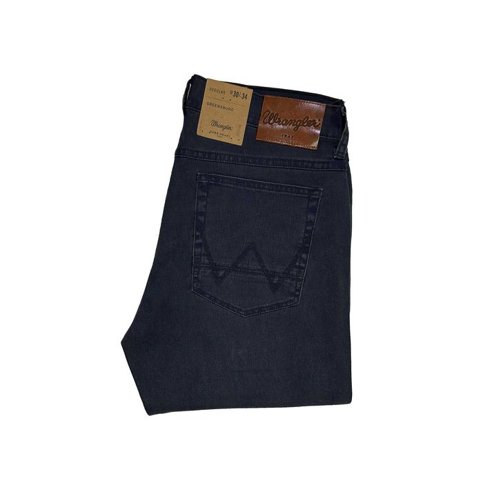 Spodnie męskie Wrangler Greensboro Navy Washed W30 L34