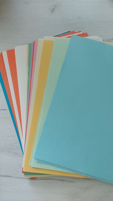 Кольорові двохсторонні листки А4 ціна за 15 шт