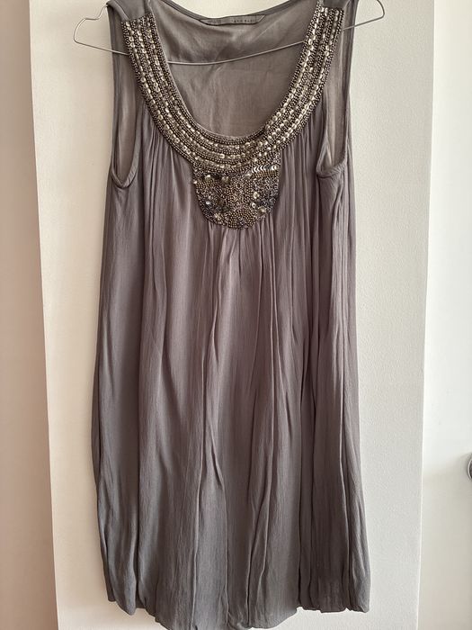 Vestido cinza Zara