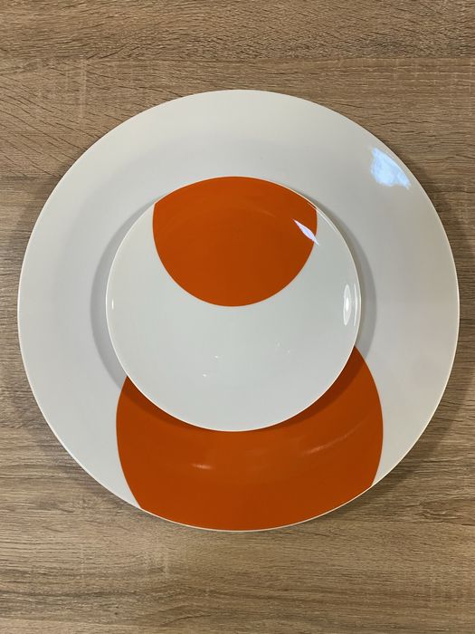 Vista Alegre, 1 prato grande e 4 de sobremesa, coleção Eclipse