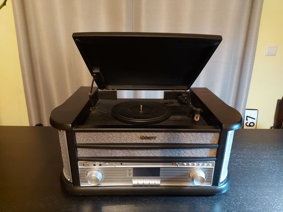 Gira-discos Denver MRD-51 Black NOVO