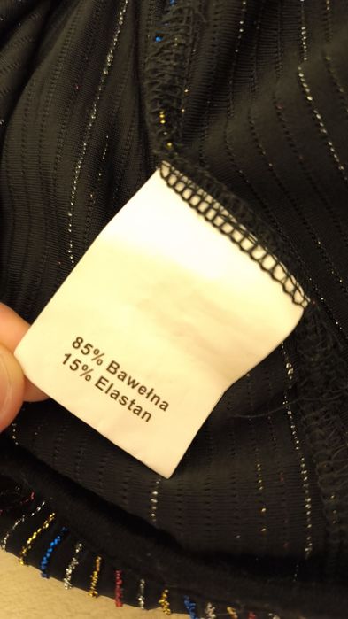Śliczne błyszczące body M/L Szachownica