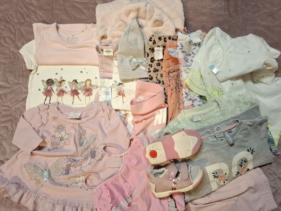 38 sz. roz 80 ‐86 WIOSNA ‐ LATO Paka  ubranek,buty ,sandały