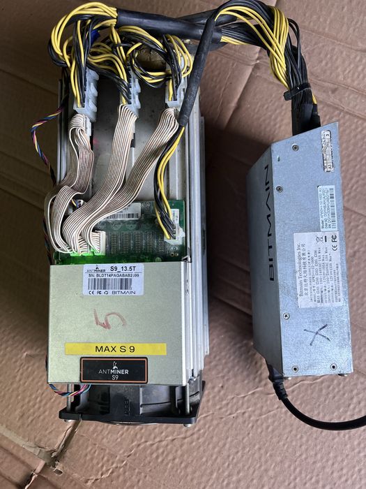 Asic майнер Bitmain Antminer D3 з блоком живлення APW А3 1600 Bitmain Antminer S9 + Блок живлення APW3++ (Комплект)
