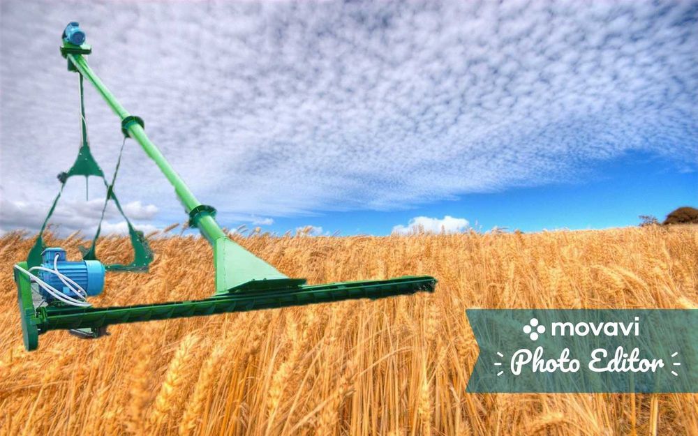 Шнековий навантажувач (перегрузчик, конвейєр, гвинтовий) зерна