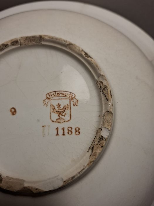 Stary talerz art deco Elsterwerda