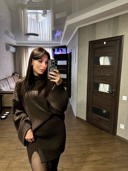 костюм в вязаный юбка и свитер бренда Cooshh