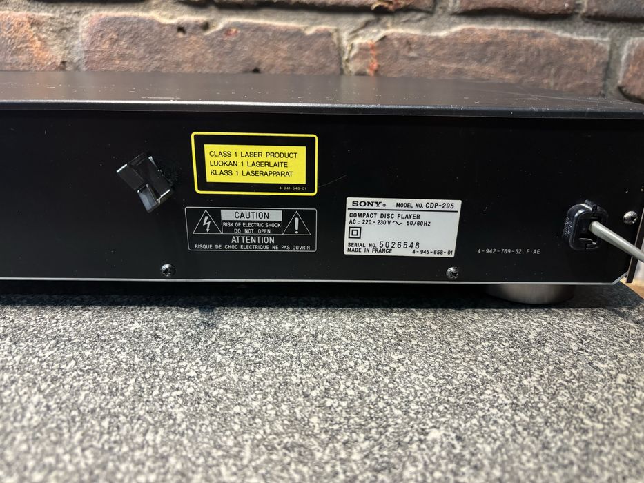 Odtwarzacz CD Sony CDP 295