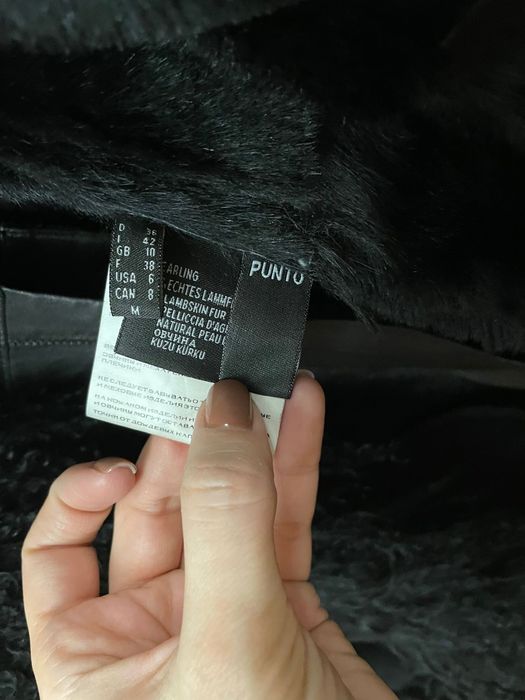 Дублёнка женская из натурального меха, размер М