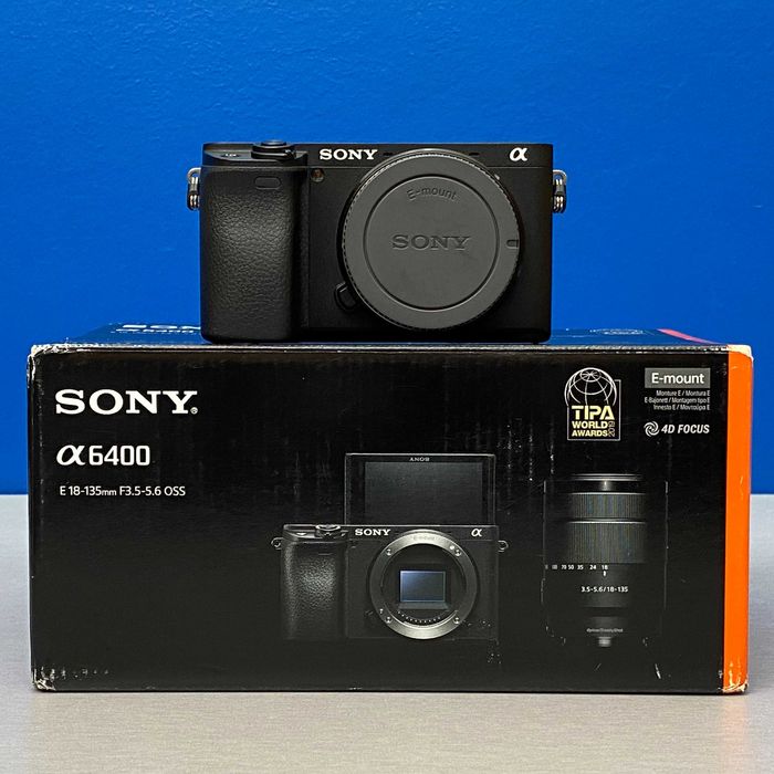 Sony Alpha A6400 (Corpo) - 24.2MP | 3 ANOS DE GARANTIA