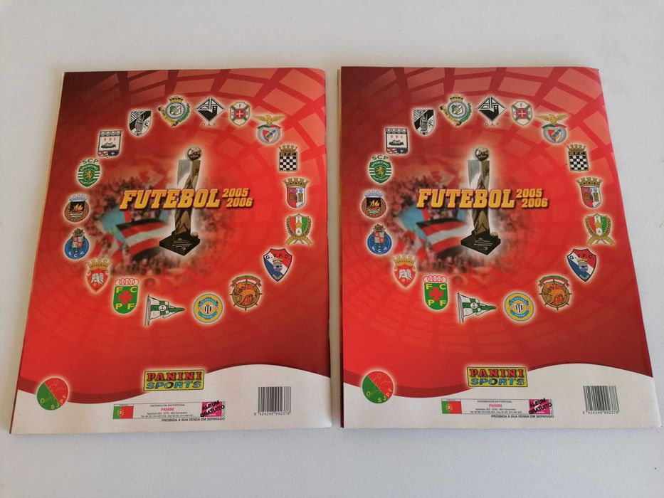 2 Cadernetas Panini Futebol 2005/06