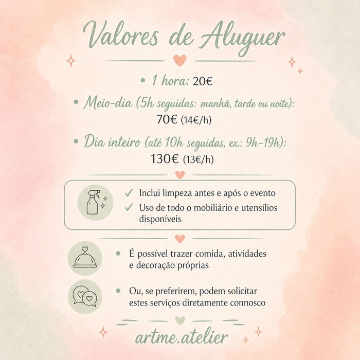 Aluguer espaço Festas aniversário ou outros eventos