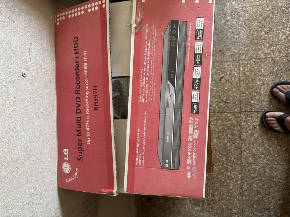 DVD LG novo ainda na caixa