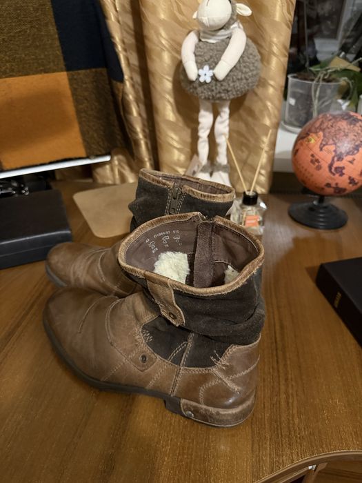 Ботінки Bugatti, 43 розмір, шкіра/овчина, б/у