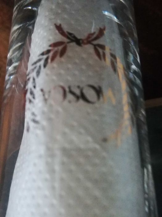 Frasco cristal e copos antigos para bar