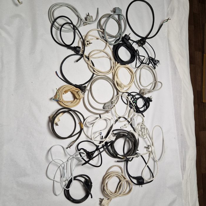 Przewód kabel że wtyczka z uziemieniem i bez