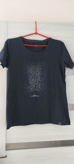 Bluzka top t-shirt granat volcano M