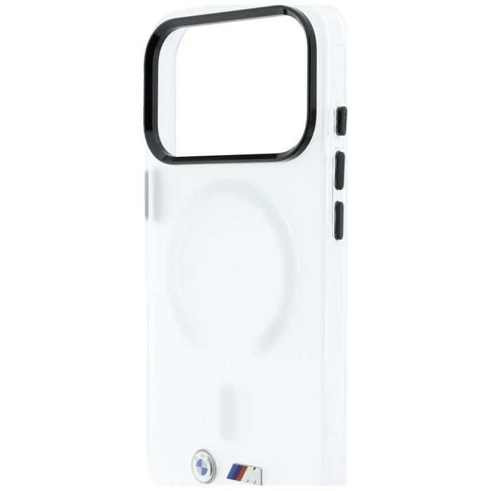 Etui BMW M IML Frosted Metal Logo i Trims MagSafe do iPhone 18 Pro Max / 17 Pro Max przezroczysty