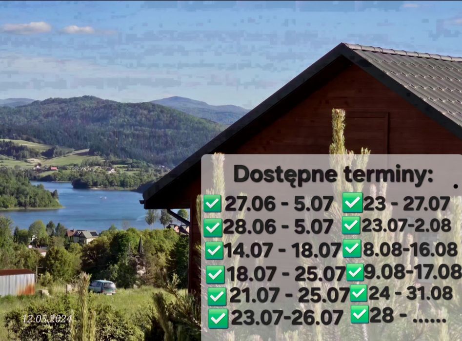 Z widokiem na J. Solińskie Domki/pokoje/apartament/Bieszczady-Polańczyk
