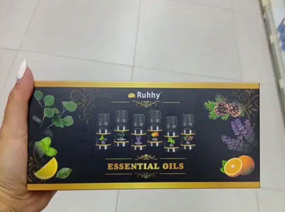 Conjunto de Óleos de Fragrância Naturais - 6 Aromas (10ml)
