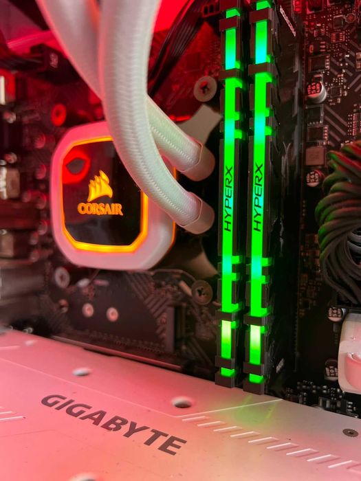 PC Gamer i5-14400F + RTX 2060 Super — visual aquário, RGB no painel