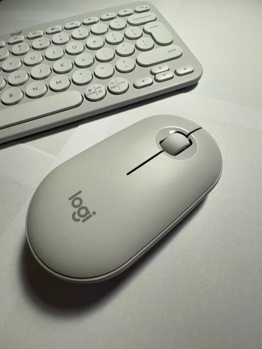 Klawiatura + mysz Logitech Pebble 2 Combo - biały