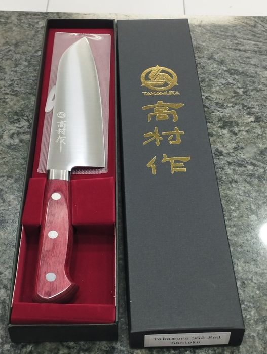 Faca japonesa Takamura santoku sg2