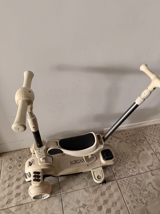 Самокат 5в1 Skyper в бежевом цвете