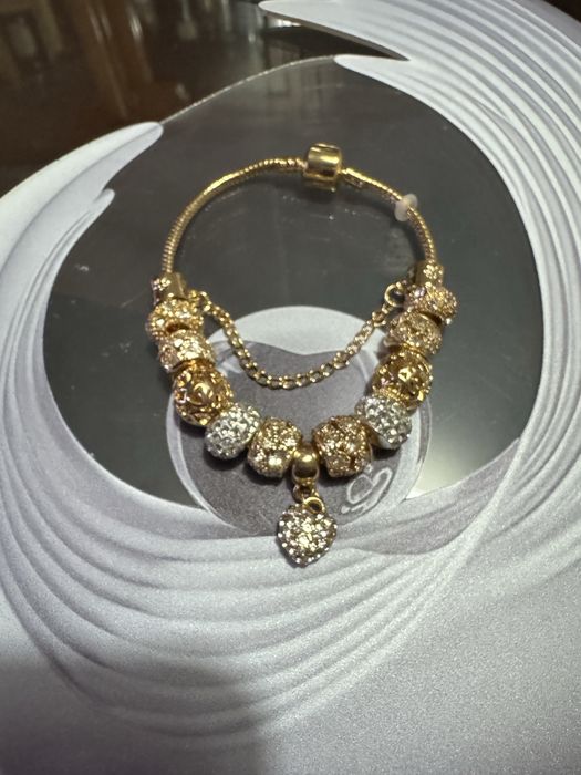 Pulseira banhada a ouro 2x