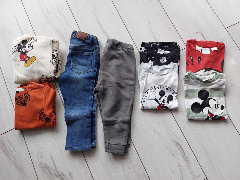 Zestaw paka ubrań dla chłopca Zara H&m rozmiar 86