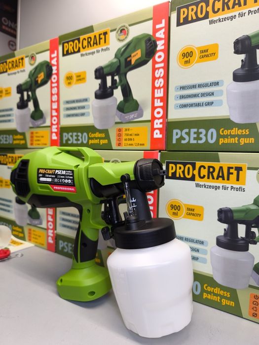 Акумуляторний фарбопульт Procraft PSE30 (без акб та зп)