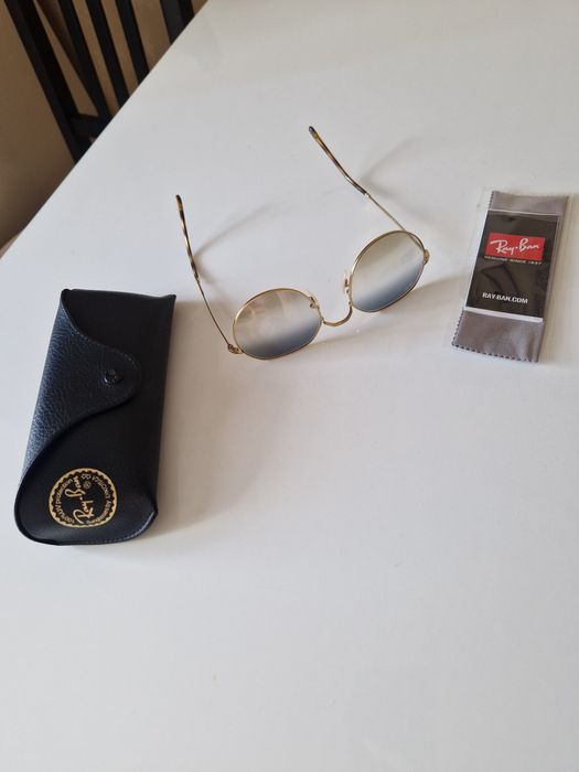 Сонцезахисні окуляри Ray-Ban, золотиста оправа + футляр