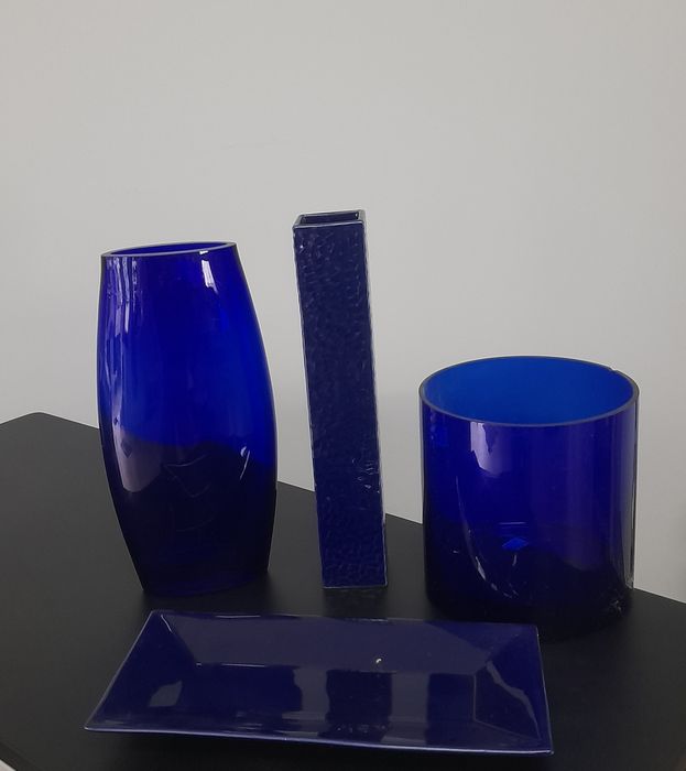 Conjunto de de jarras de vidro e2 de barro